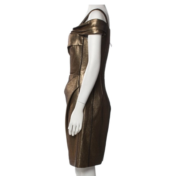 J Mendel Paris authentic gold dress in size 12. EUC. Absolutely gorgeous - Picture 10 of 14